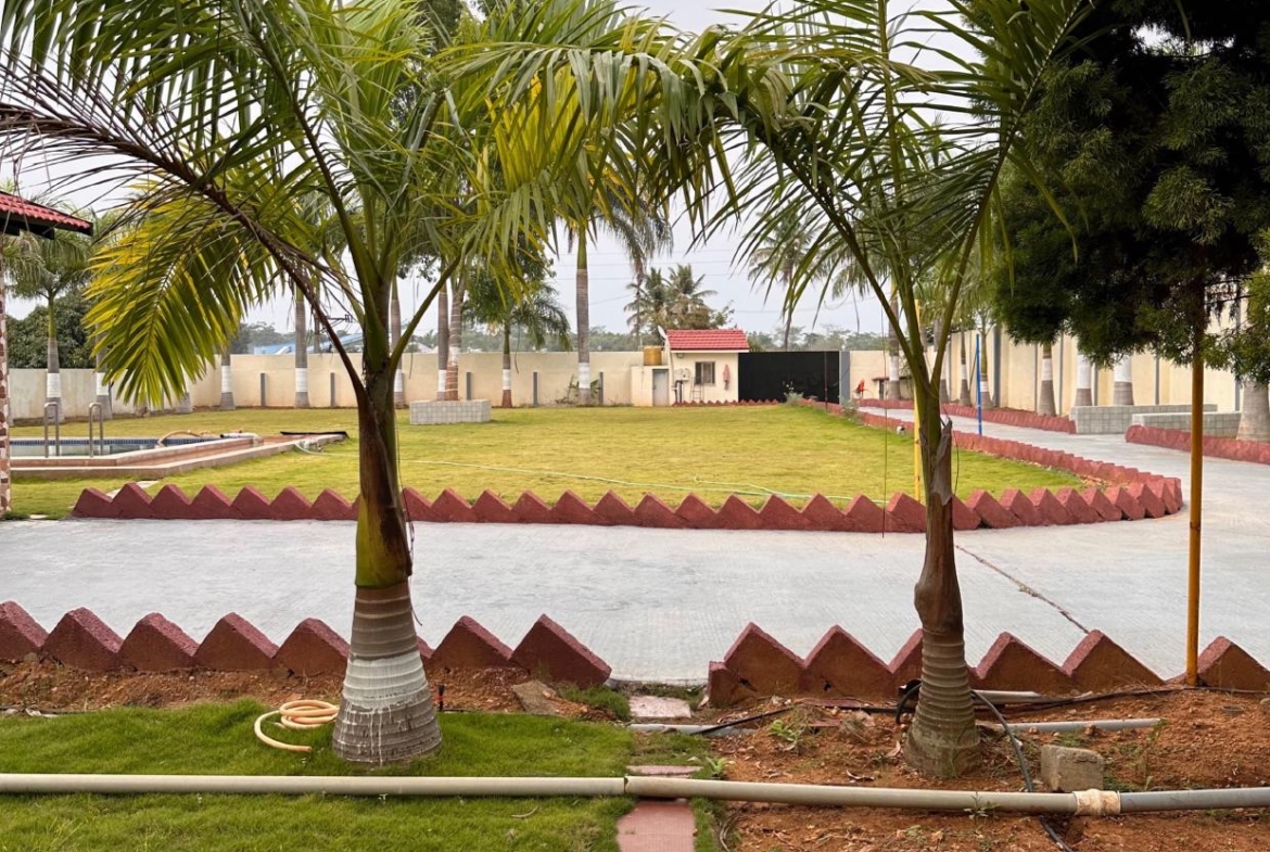 KMS Farmhouse garden area